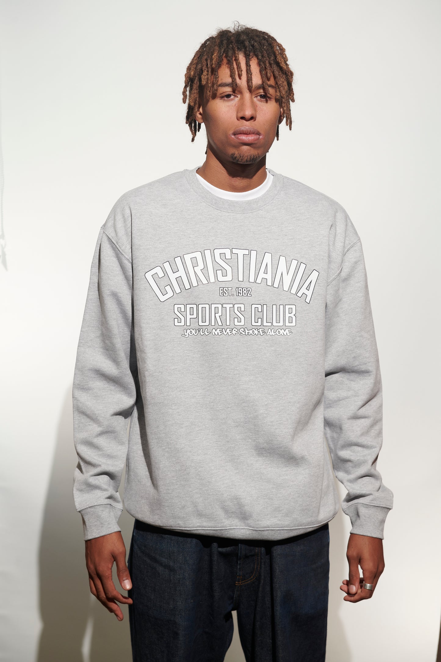 CSC Sweatshirt, Grey and White Ynsa Logo