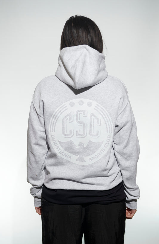 CSC Hoodie, Grey and White Big Logo