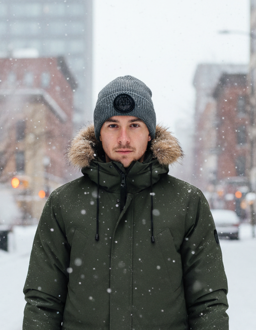 Christiania Black Logo Beanie, Blue
